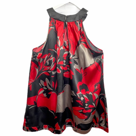 Ashley Stewart Tops - Ashley Stewart Halter Swing Tunic Top Red/Blk 18